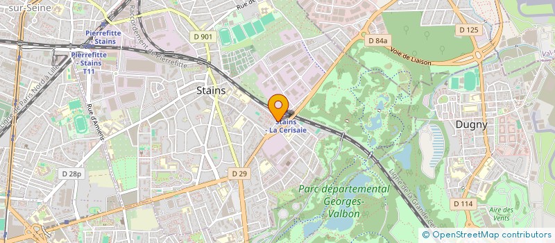 localisation de l'entreprise SARAH-VERSAILLES à STAINS