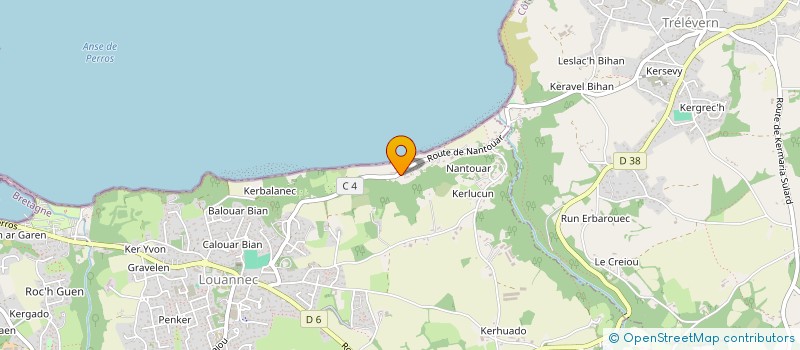 localisation de l'entreprise SARAHFAMILY  LOUANNEC