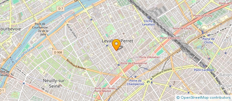 localisation de l'entreprise SARAHLEV à LEVALLOIS-PERRET