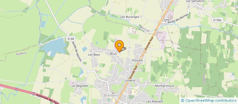 localisation de l'entreprise SARAHLYON  FEILLENS