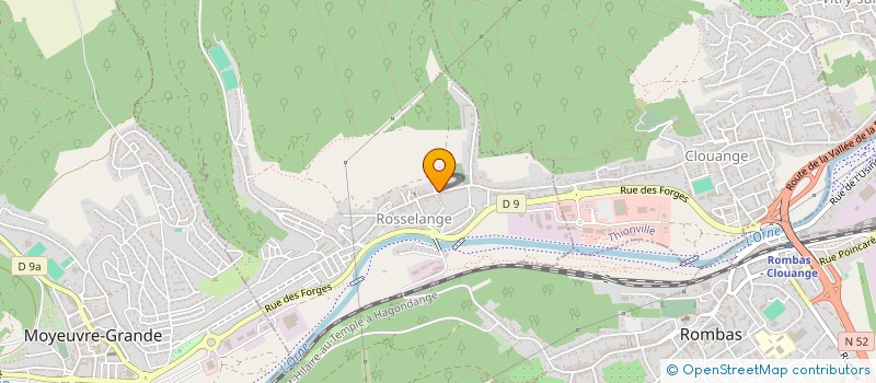 localisation de l'entreprise SARAJO  ROSSELANGE