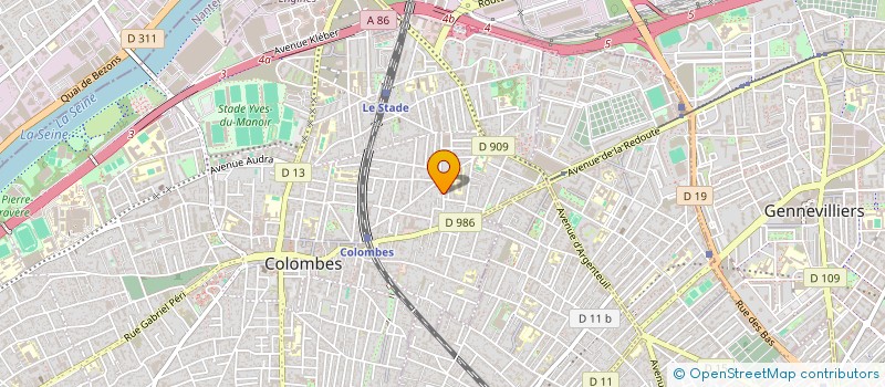 localisation de l'entreprise SARALE  COLOMBES