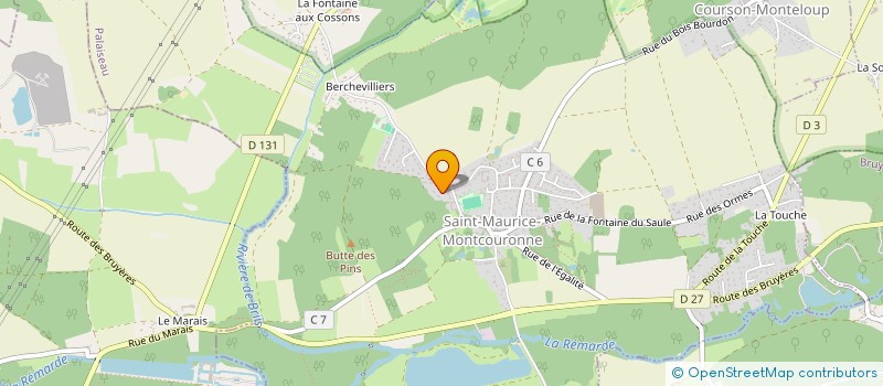 localisation de l'entreprise SARALI à SAINT-MAURICE-MONTCOURONNE