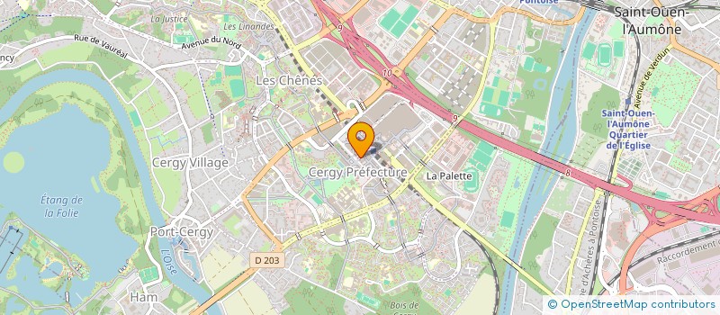 localisation de l'entreprise SARALINA  CERGY