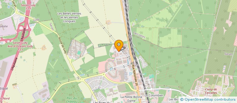 localisation de l'entreprise SARAN à SARAN
