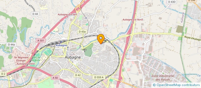 localisation de l'entreprise SARANAT à AUBAGNE