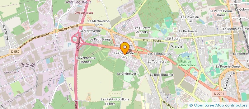 localisation de l'entreprise SARANBOX à SARAN