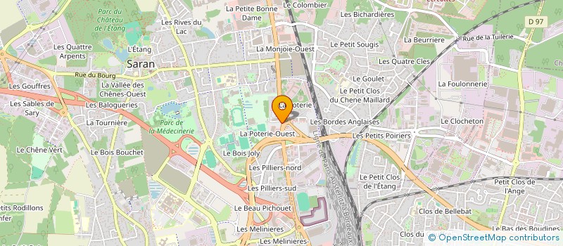 localisation de l'entreprise SARANSEC à SARAN