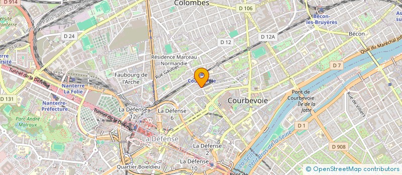 localisation de l'entreprise SARANYSIA à COURBEVOIE