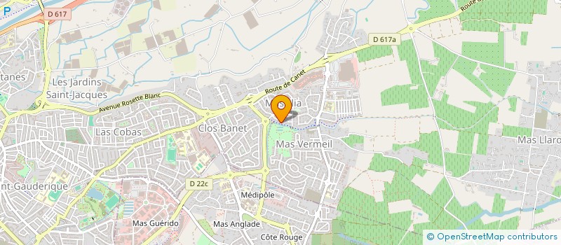 localisation de l'entreprise SARAPO à PERPIGNAN