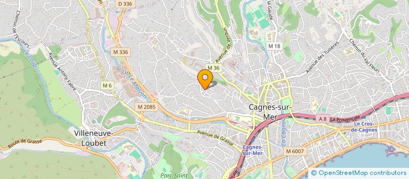 localisation de l'entreprise SARASTRO 2 à CAGNES SUR MER