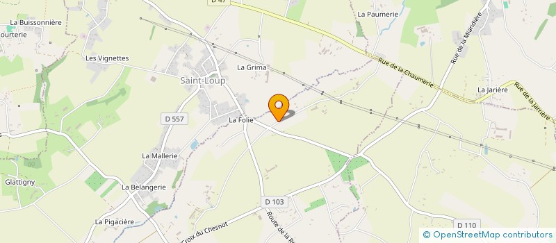 localisation de l'entreprise SARASVATI à SAINT-QUENTIN-SUR-LE-HOMME
