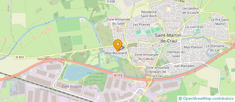 localisation de l'entreprise SARASVATI à SAINT-MARTIN-DE-CRAU