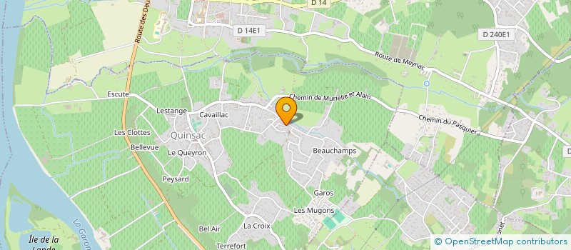 localisation de l'entreprise SARASYA FORMATION  QUINSAC