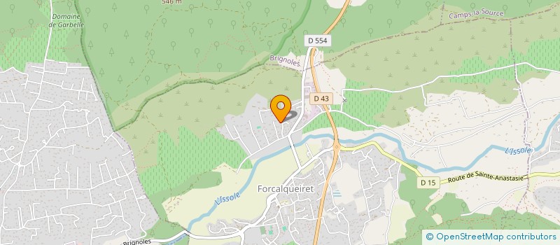 localisation de l'entreprise SARAUDEN  FORCALQUEIRET