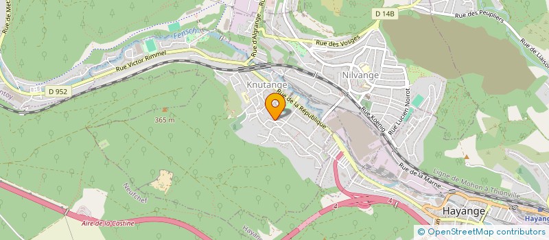 localisation de l'entreprise SARAURORE  KNUTANGE