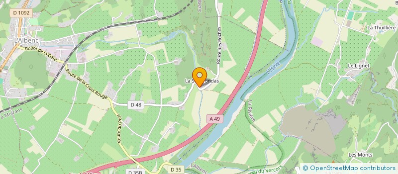 localisation de l'entreprise SARAWAK  L'ALBENC