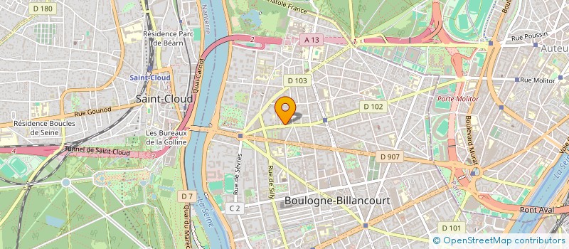 localisation de l'entreprise SARAWAK PARIS  BOULOGNE BILLANCOURT