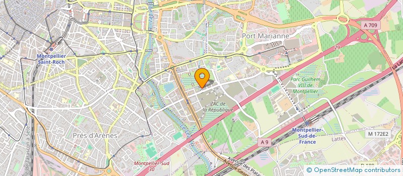 localisation de l'entreprise SARAXEL à MONTPELLIER