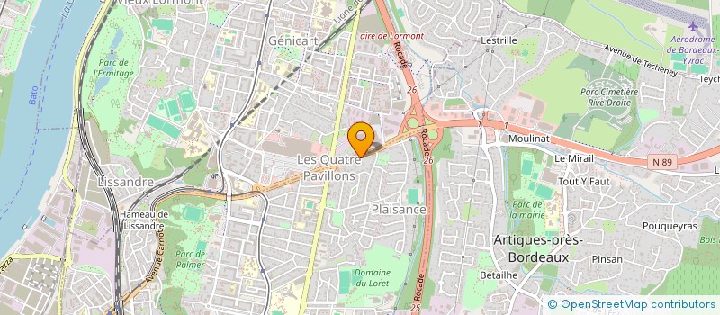 localisation de l'entreprise SARAY BOULANGERIE  CENON