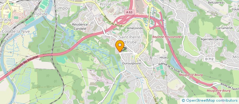 localisation de l'entreprise SARAZUR LAFE  SAINT-PIERRE-D IRUBE