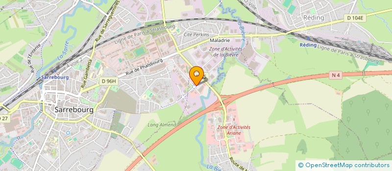 localisation de l'entreprise SARB  BUHL-LORRAINE