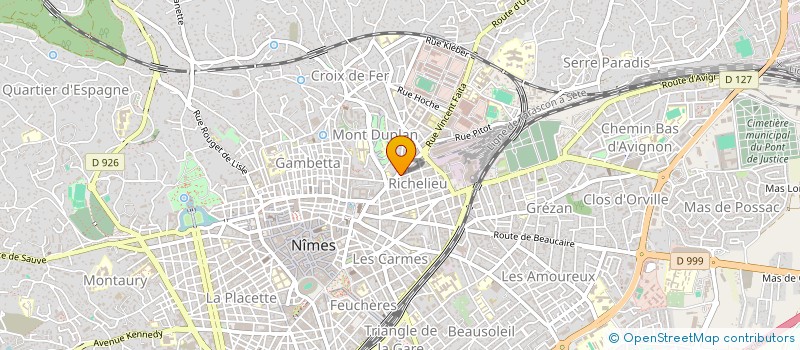 localisation de l'entreprise SARC  NIMES