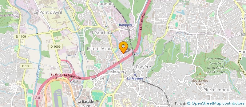 localisation de l'entreprise SARCAM à LE CANNET