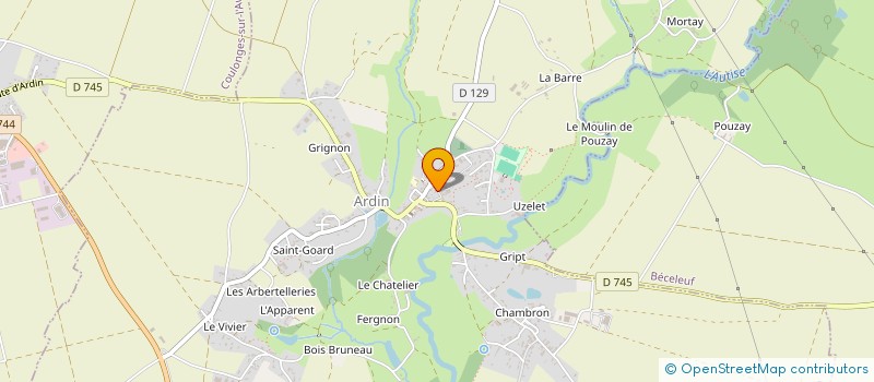 localisation de l'entreprise SARCEL à ARDIN