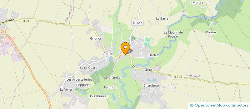 localisation de l'entreprise SARCEL à ARDIN