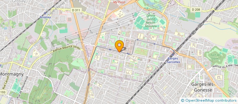 localisation de l'entreprise SARCELLES 2000 à SARCELLES