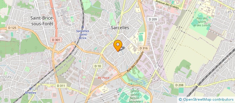 localisation de l'entreprise SARCELLES AUTOMOBILES à SARCELLES