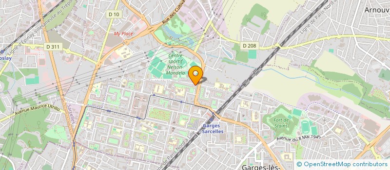 localisation de l'entreprise SARCELLES BEAUTE à SARCELLES