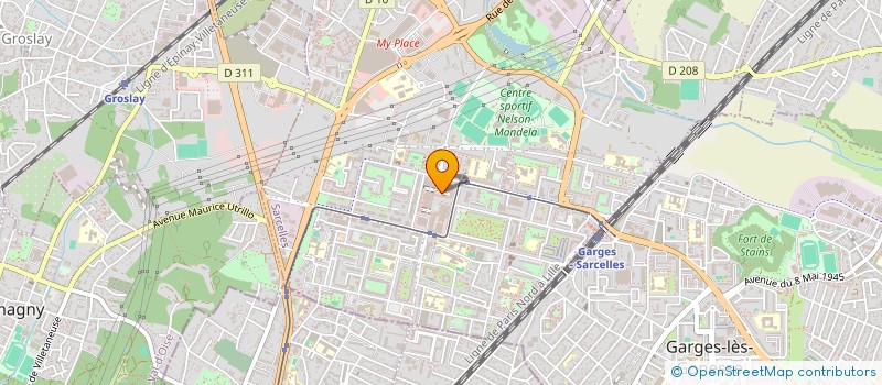 localisation de l'entreprise SARCELLES SPORT à SARCELLES