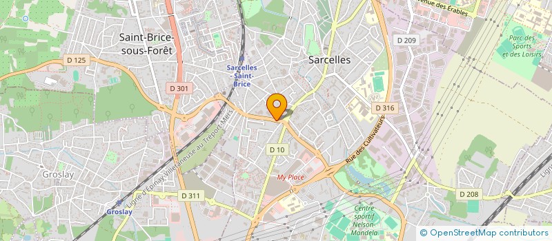 localisation de l'entreprise SARCELLOISE DE PEINTURE à SARCELLES