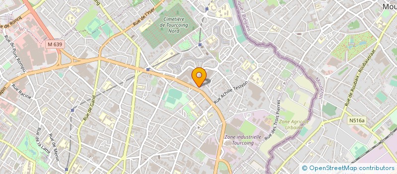 localisation de l'entreprise SARCOREX  TOURCOING