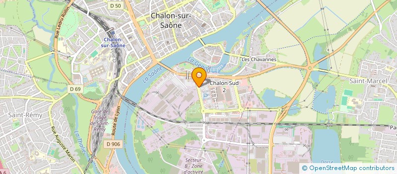 localisation de l'entreprise SARCOS  CHALON-SUR-SAONE