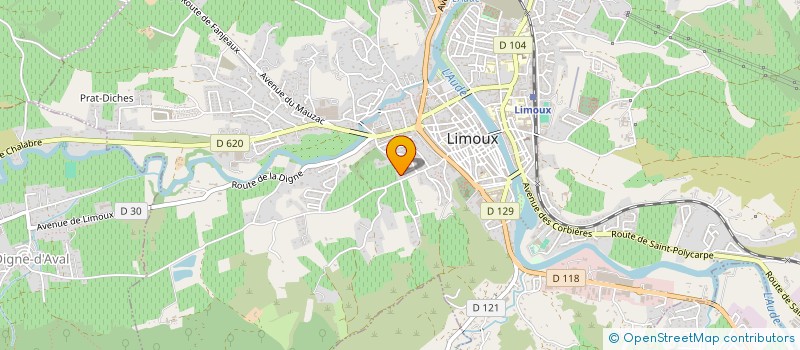 localisation de l'entreprise SARDA - CROS  LIMOUX