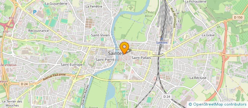localisation de l'entreprise SARDAIN RADIO TELEVISION à SAINTES