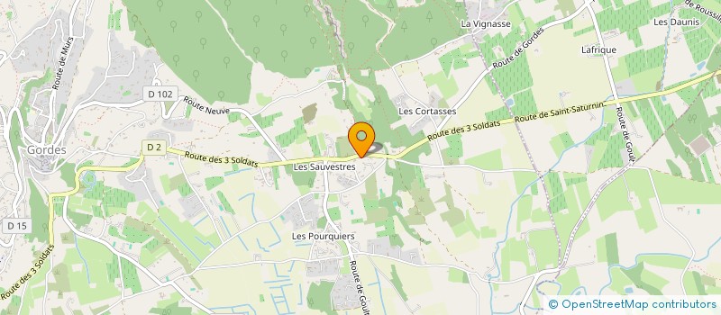 localisation de l'entreprise SARDEL  GORDES