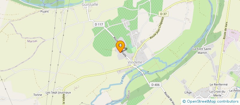 localisation de l'entreprise SARDELEC  VINDELLE