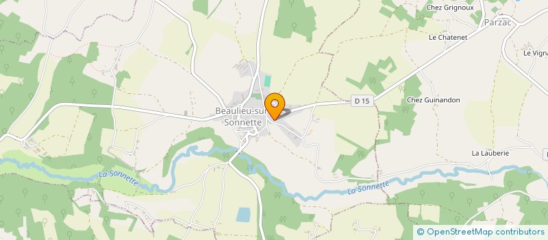 localisation de l'entreprise SARDIN ET FILS à BEAULIEU-SUR-SONNETTE