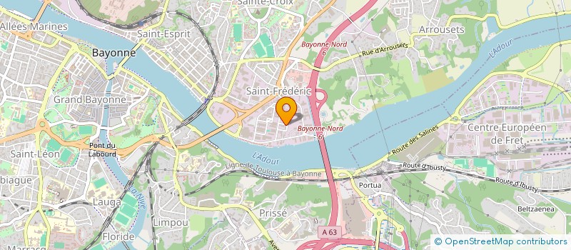 localisation de l'entreprise SAREBAT à BAYONNE