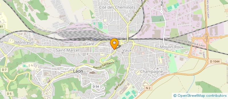 localisation de l'entreprise SAREC DIFFUSION à LAON