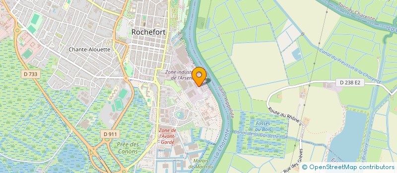 localisation de l'entreprise SARECA  ROCHEFORT