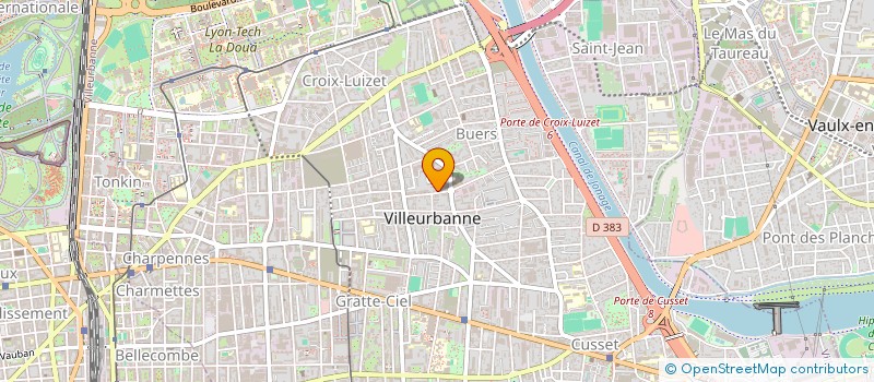 localisation de l'entreprise SAREL  VILLEURBANNE