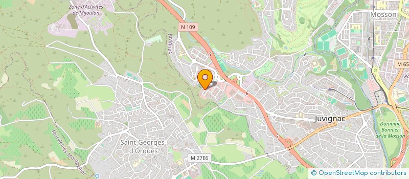 localisation de l'entreprise SARELIA  JUVIGNAC