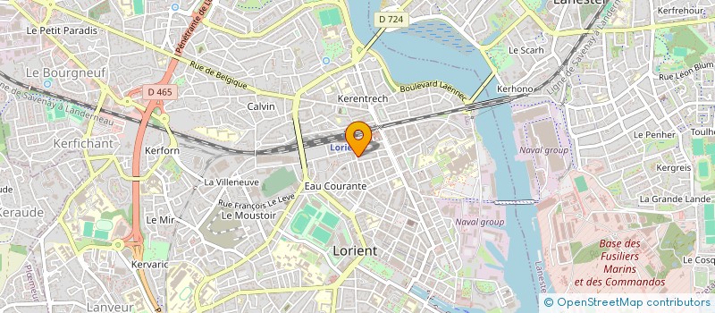 localisation de l'entreprise SARELOR à LORIENT