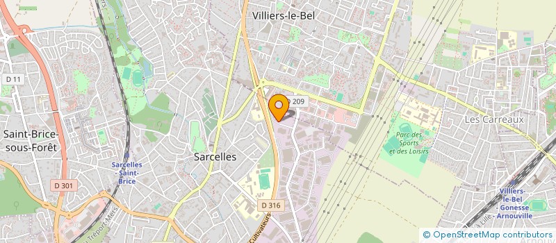 localisation de l'entreprise SAREN à SARCELLES