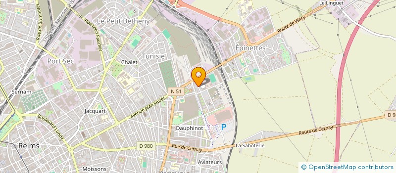 localisation de l'entreprise SAREN à REIMS